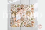 Square baby blanket mockup, a Product Mockup by MoMockups (Thumbnail 1 of 6)