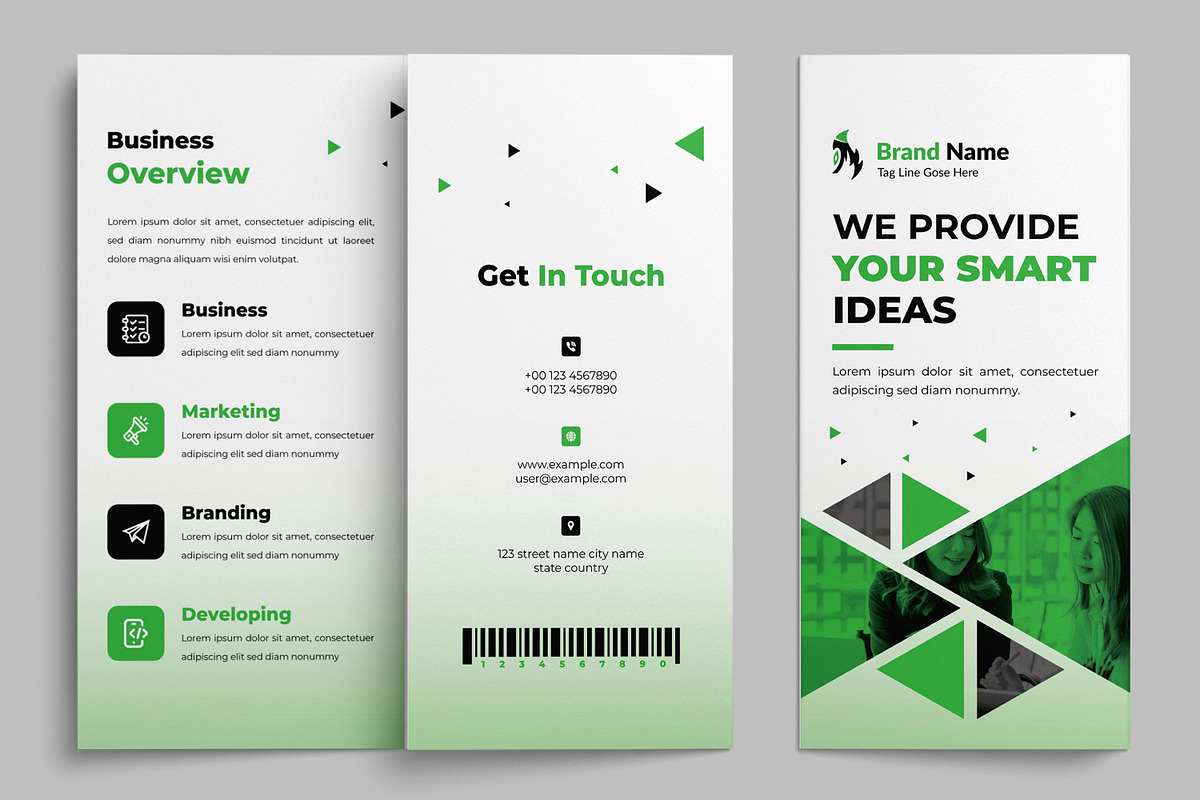 Green Trifold Brochure, a Brochure Template by MightyDesign (Photo 3 of 7)