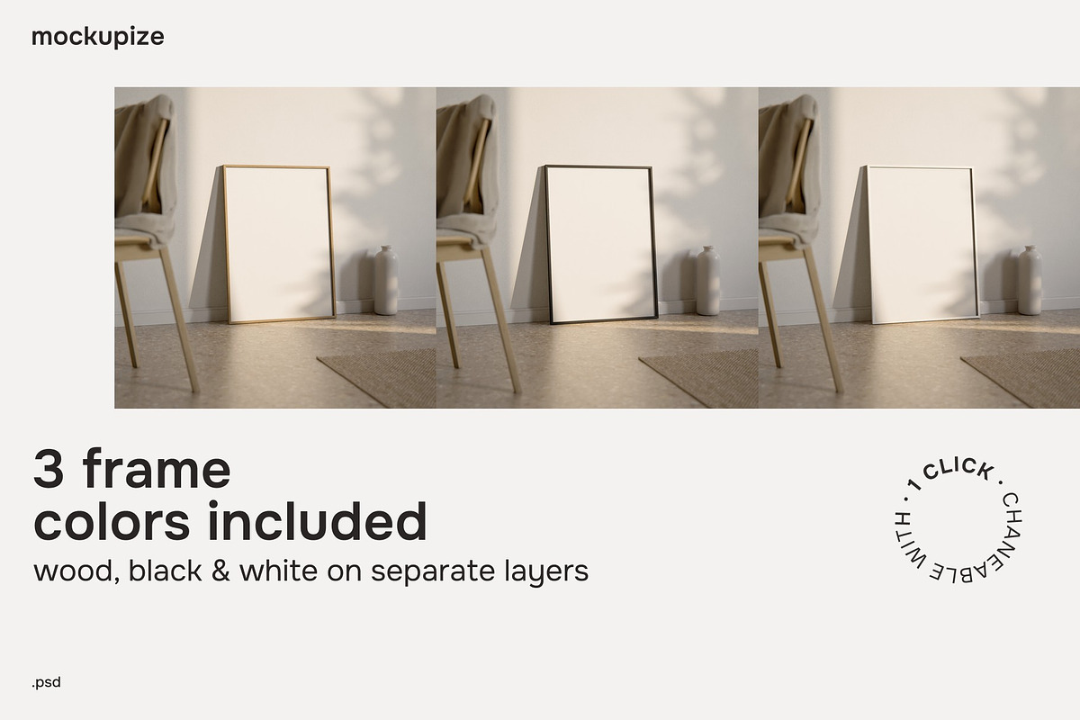 5x7 Leaning Frame Mockup Living, a Household Mockup by mockupize (Photo 2 of 7)
