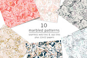 Vector Marbled Paper, a Pattern Graphic by patternpop studio (Thumbnail 1 of 3)