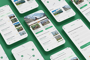 Hiking & Bike Routes & Trekking App, an App Template by nagaredesignstudio