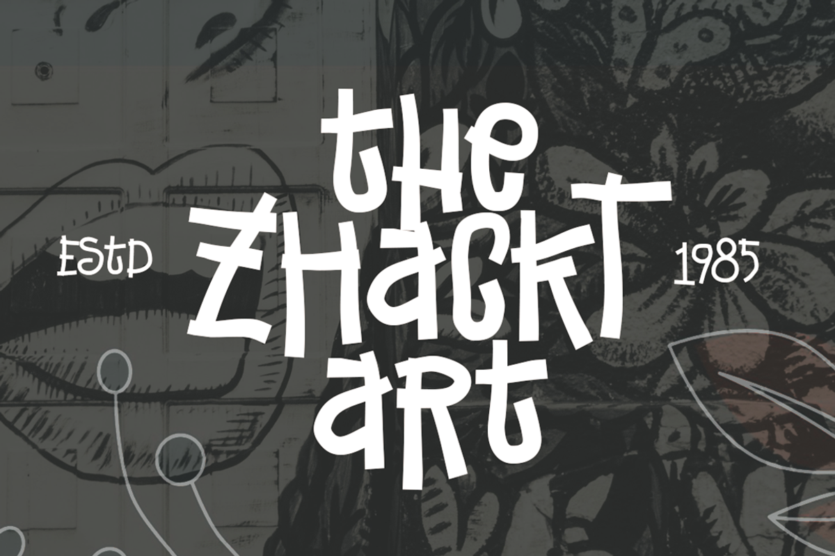 Brackoz - Funky Handwriting Font, a Handwritten Font by Grontype (Photo 4 of 9)