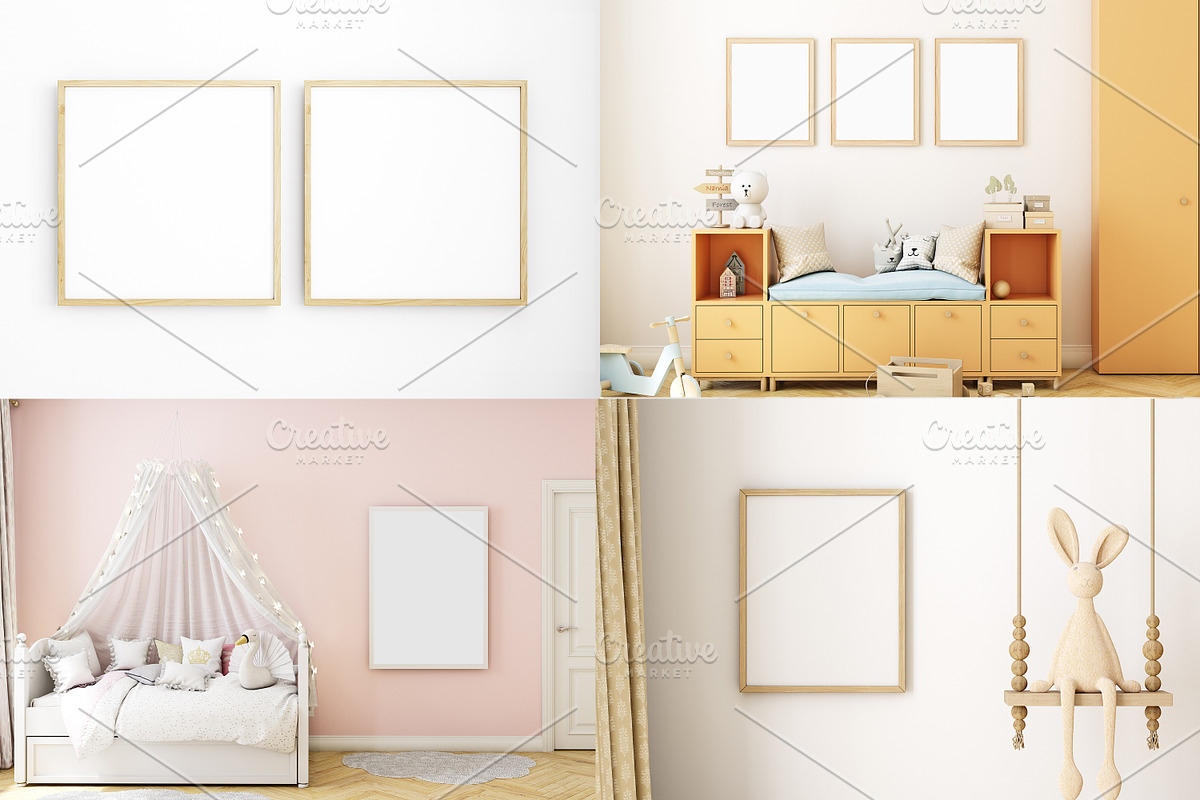 Kids Frame Mockup Bundle - 121, a Print Template by Mockup Shop (Photo 6 of 7)