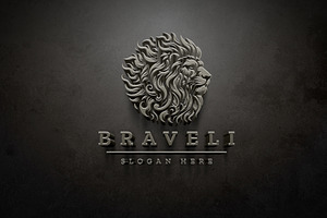Brave Lion Head Logo, a Branding & Logo Template by Design_Planet