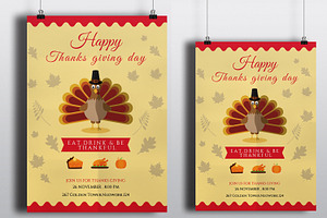 Thanksgiving Invitation Flyer-V107