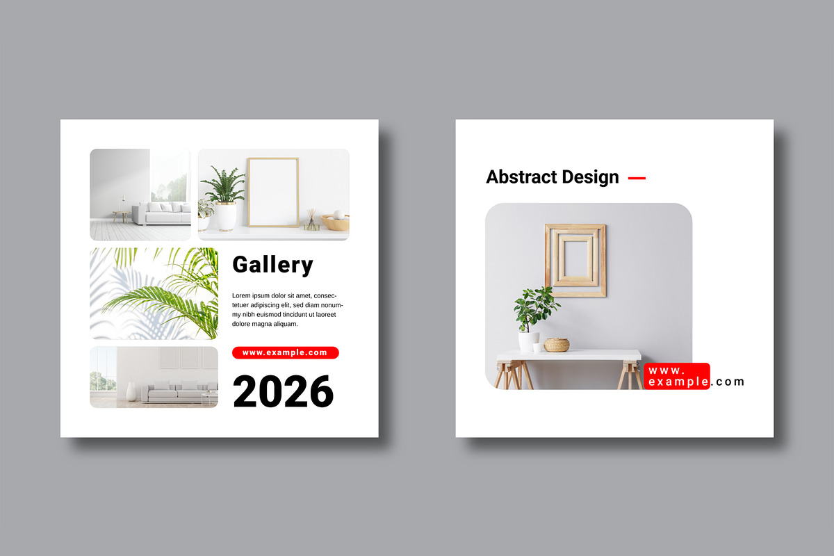 Minimalistic Social Media Layouts, a Social Media Template by MightyDesign (Photo 3 of 8)