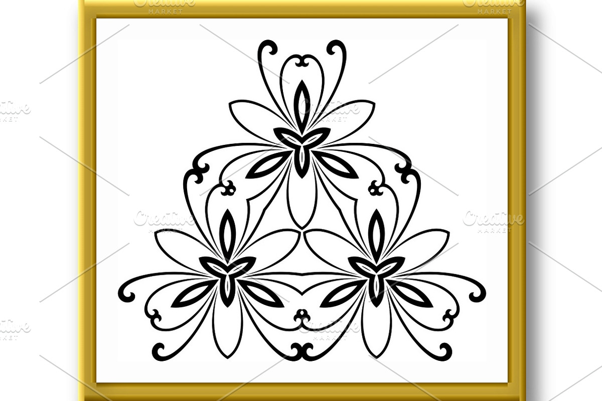 Damask Vector Pattern. Orient, a Decorative Illustration by FineArtStudio (Photo 2 of 3)