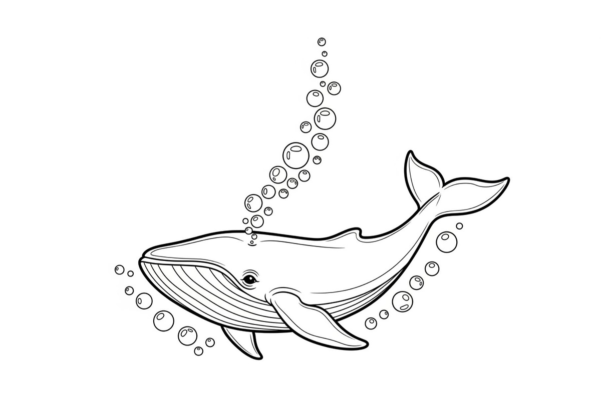 Whale Line Art Vector Bundle, an Illustration by yasushie (Photo 39 of 51)
