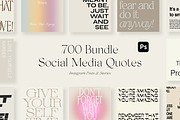 700 Bundle Instagram Quotes PS, a Social Media Template by Feel This (Thumbnail 1 of 18)