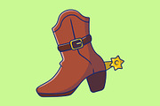 Wildwest Cowboy Pack Cartoon Vector, an Object Illustration by Artstorystudio (Thumbnail 3 of 11)
