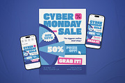Cyber Monday Sale Promotion Flyer, a Flyer Template by The Good Store (Thumbnail 1 of 2)