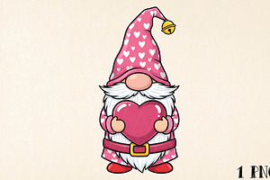 Valentine Gnomes PNG, Valentines Day, an Illustration by DreamPrint404