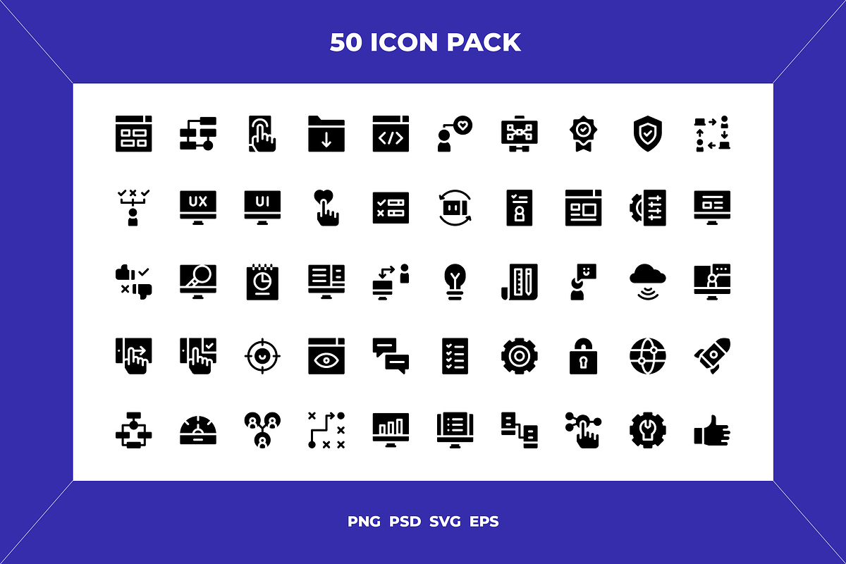 User experience icons, an Outline Icon by Wencory (Photo 1 of 2)