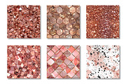 Rose Gold Glitter and Metallic, a Pattern Graphic by Canvas Craft (Thumbnail 3 of 9)