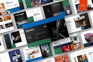 Darien – Business PowerPoint, a Presentation Template by Dens Creative Studio