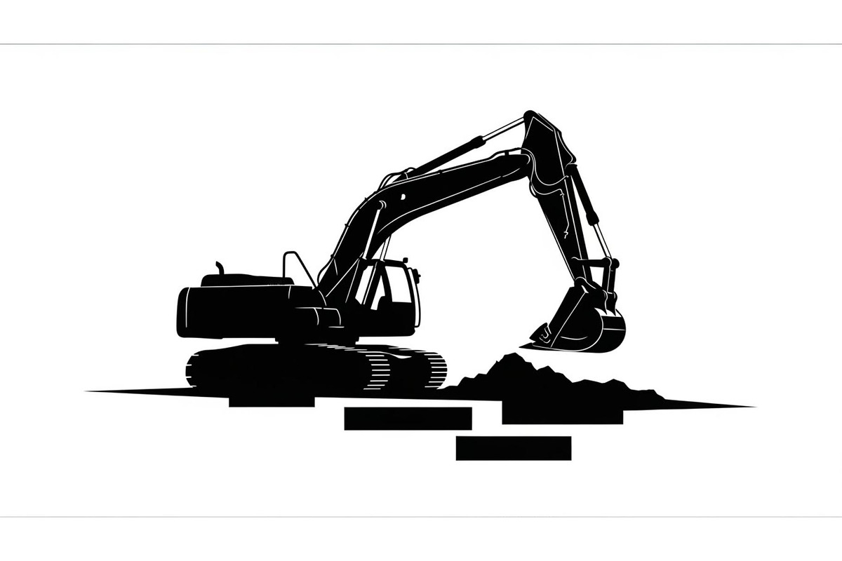 Excavator Construction Vector Bundle, an Illustration by Amazin_art (Photo 47 of 51)