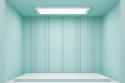 light green aqua color wall interior, a Business Photo by TONTECTONIX