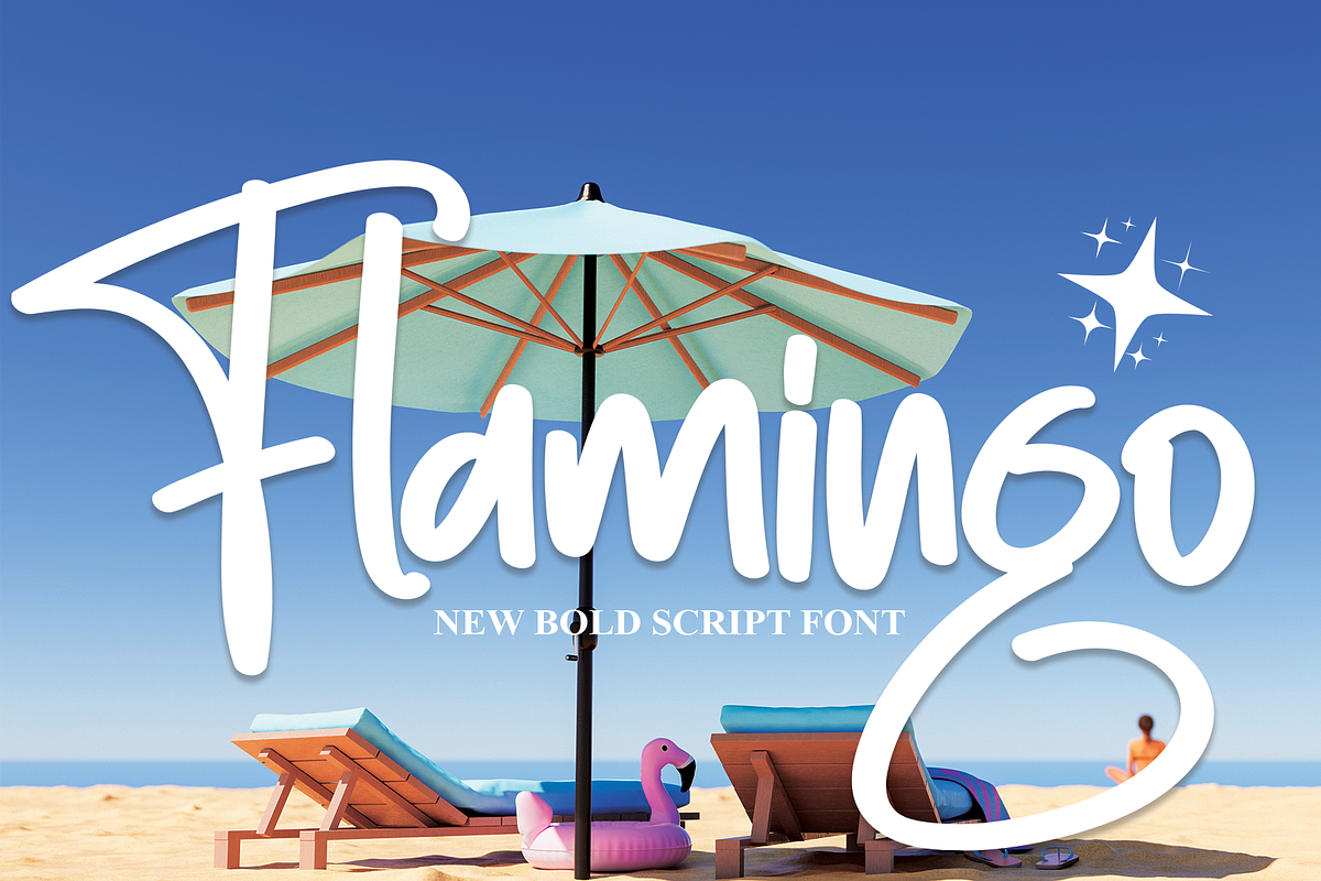 Flamingo | Script Font, a Script Font by Scratchones (Photo 1 of 8)