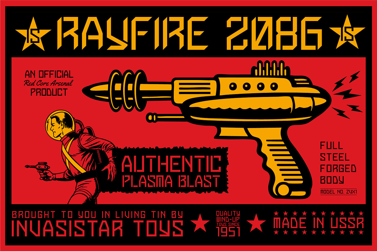Kombate – Sci-Fi Propaganda Font, a Sans Serif Font by Invasi Studio (Photo 4 of 12)