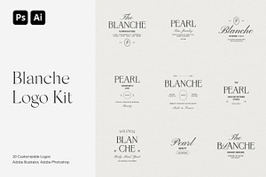 Blanche Logo Kit Logos Ai Eps Psd