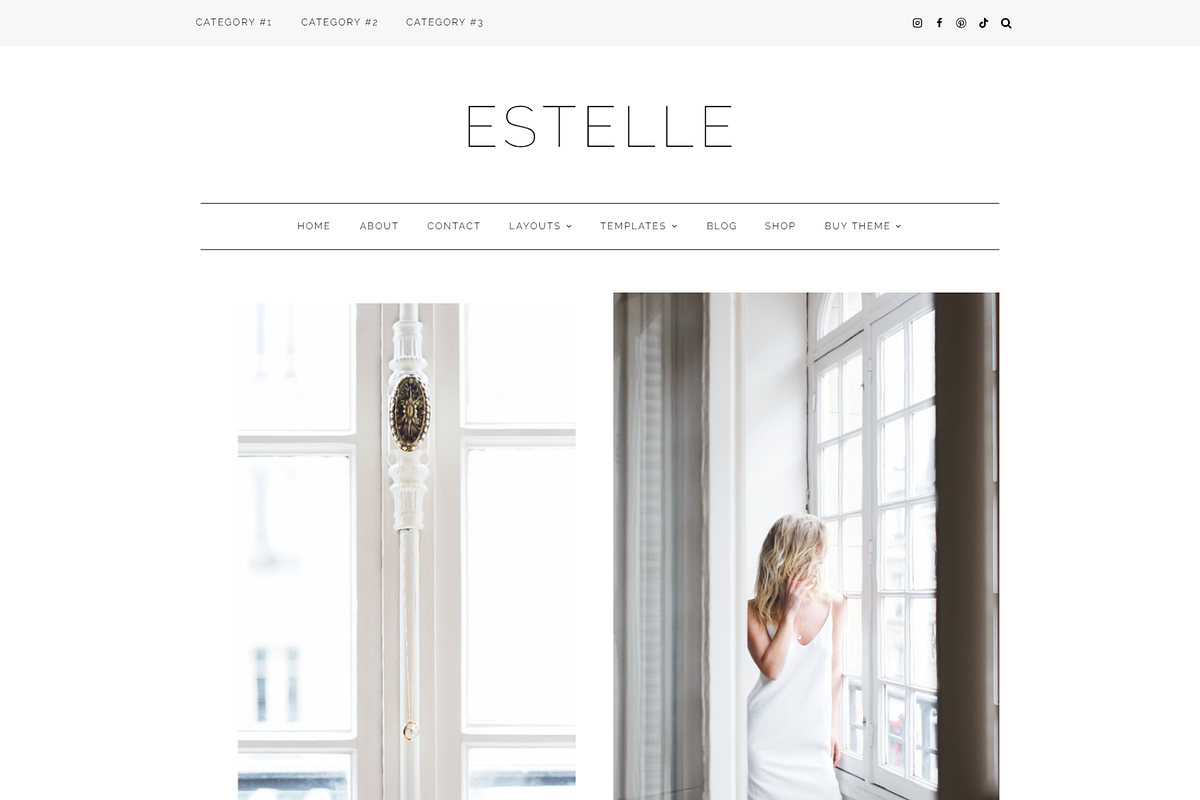 Feminine WordPress Theme | Estelle, a WordPress Template by Hello Chic Designs (Photo 1 of 2)
