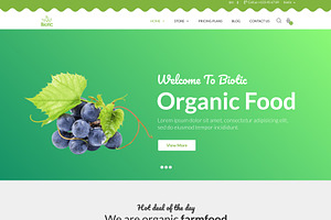 Biotic -Organic Food WordPress Theme