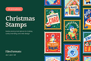 30 Animated Christmas Stamp, a Seasonal Illustration by Vectors Market (Thumbnail 1 of 4)