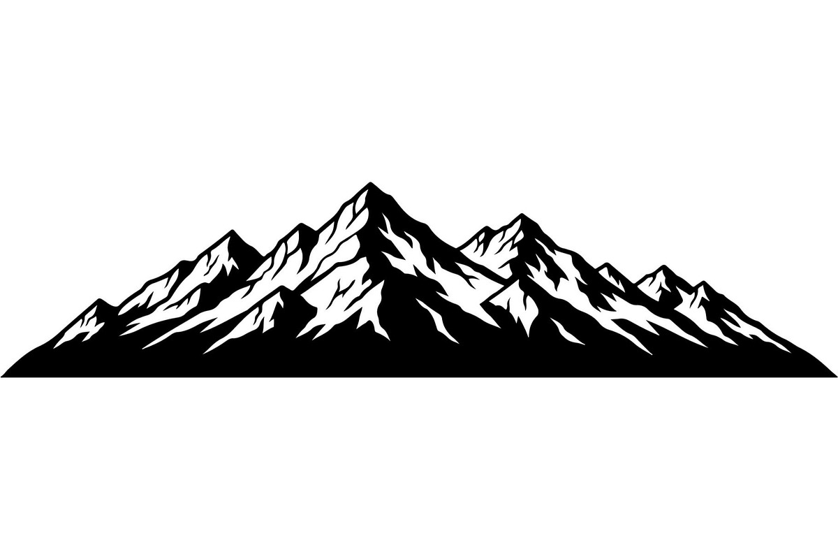 Mountain Range Silhouette, an Object Graphic by Designer_Momina (Photo 18 of 20)
