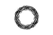 Hand Drawn Wreath Frame Bundle, an Illustration by yasushie (Thumbnail 34 of 51)
