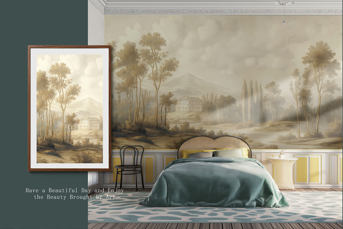 Hand drawn medieval style wallpaper, a Wallpaper Graphic by Muzi pear studio (Photo 5 of 11)