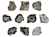 Gold Foil Agate Clipart, an Illustration by Designworld (Thumbnail 5 of 5)