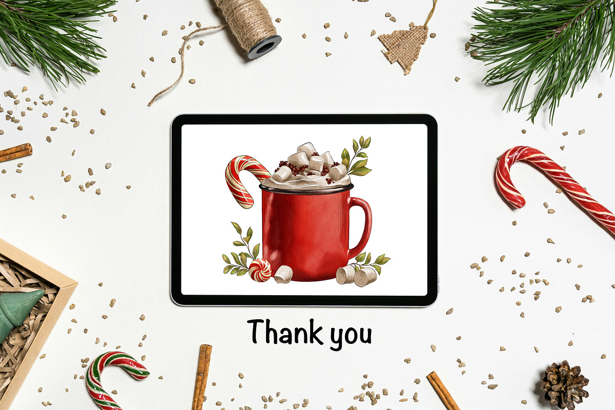 Christmas Clipart Bundle Set, an Illustration by IrynaPanashii (Photo 11 of 11)