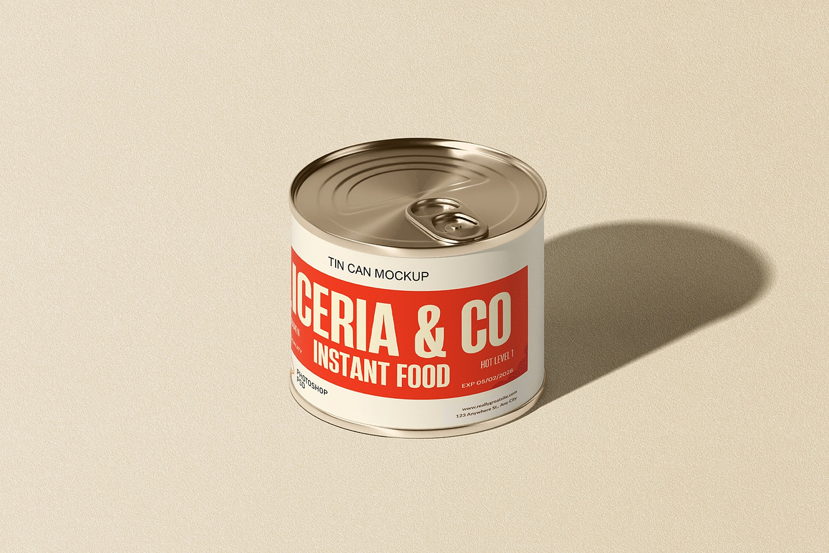 Aluminum Tin Can Mockups, a Product Mockup by Sweetdady (Photo 11 of 16)
