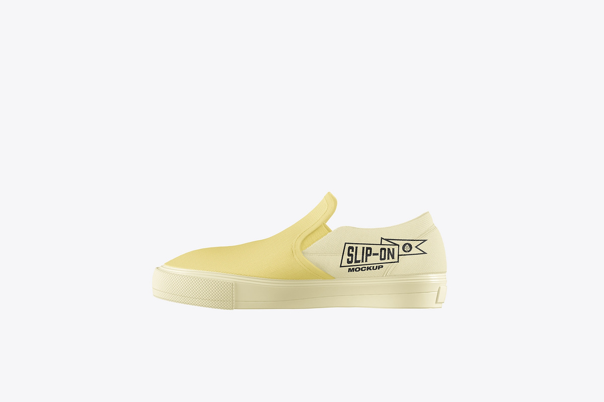 Slip-On Shoes Mockup, a Product Mockup by OneVectorStock (Photo 2 of 13)