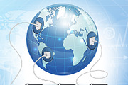 Global Computing Network, a Technology Illustration by TAlex (Thumbnail 6 of 7)