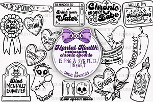 Mental Health - Spoonie SVG PNG