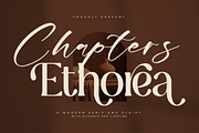 Chapters Ethorea A Modern Font Duo, a Serif Font by Storytype Studio (Thumbnail 1 of 15)