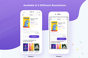 Bookly - iOS Sketch App Template, a Templates & Theme by Pentaclay (Thumbnail 5 of 7)