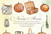 Hand Painted Nostalgic Autumn Set, a Decorative Illustration by ArtCreationsDesign (Thumbnail 6 of 17)