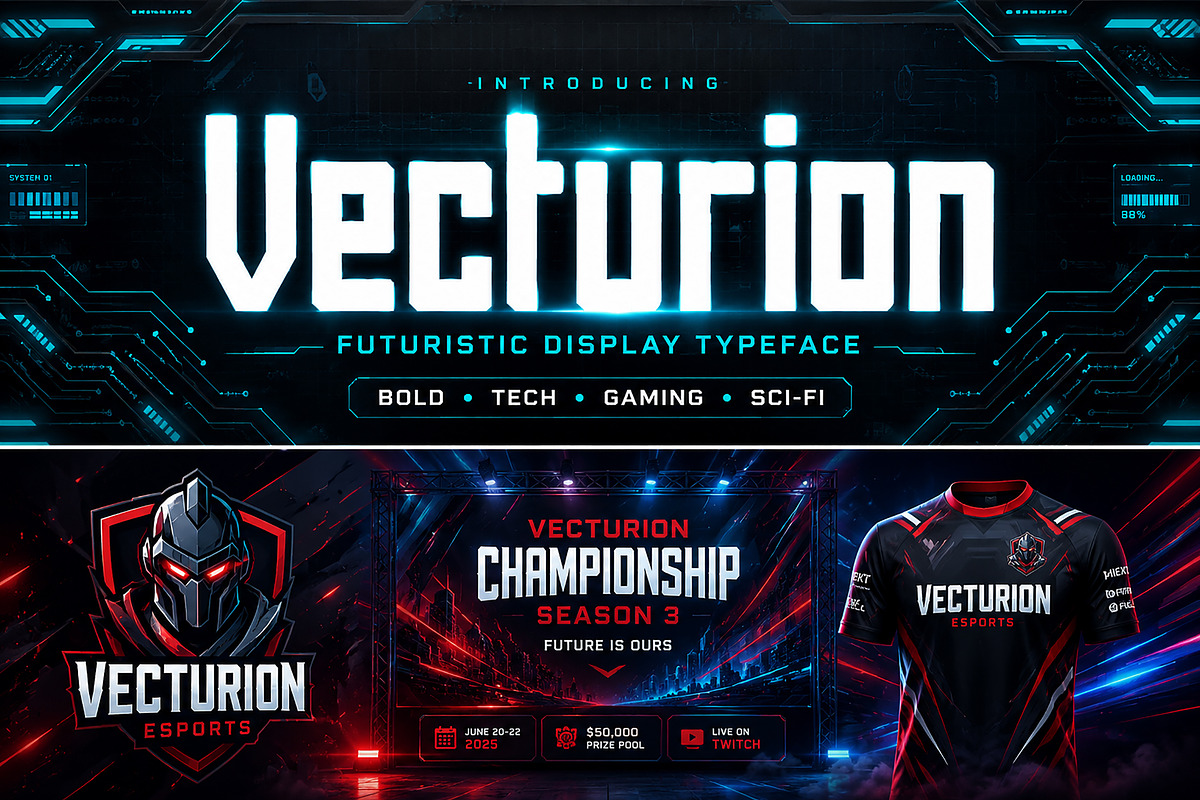Vecturion, a Sans Serif Font by Wow Magic (Photo 3 of 4)