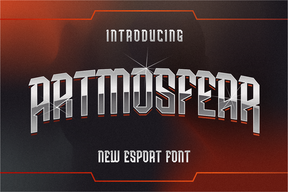 ARTMOSFEAR DISPLAY FONT, a Sans Serif Font by 24Design Studios (Photo 1 of 5)