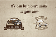 9 Retro Vintage Car - editable color, an Object Graphic by HVF Studio (Thumbnail 5 of 5)