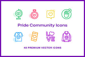 48 Pride Community Icons