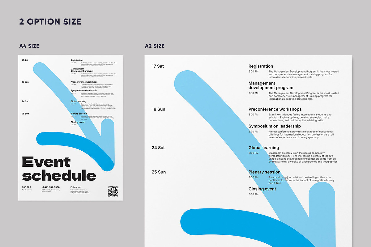 Event Schedule Program Poster preview 3