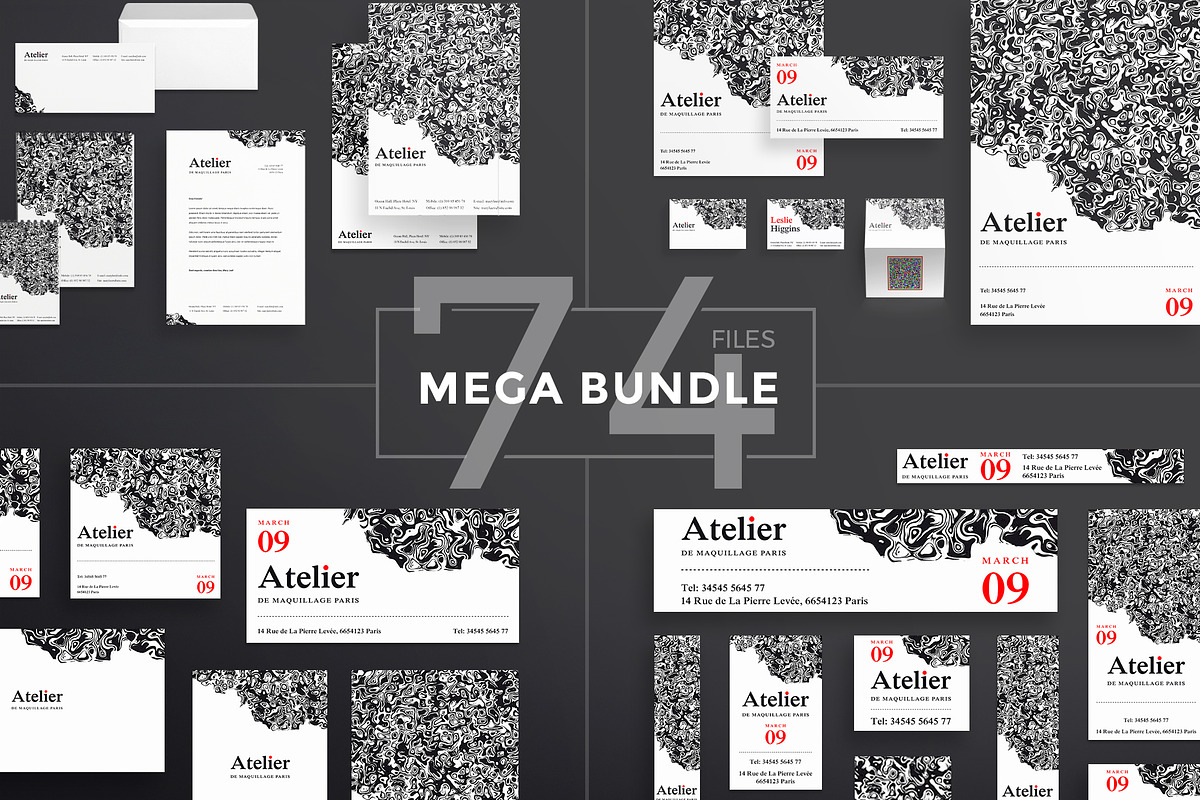 Mega Bundle | Atelier, a Poster Template by Amber Graphics (Photo 1 of 13)