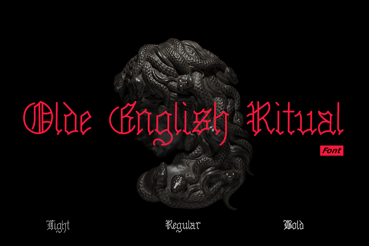 Olde English Ritual, a Font by Inkwell Supply Co (Photo 1 of 7)