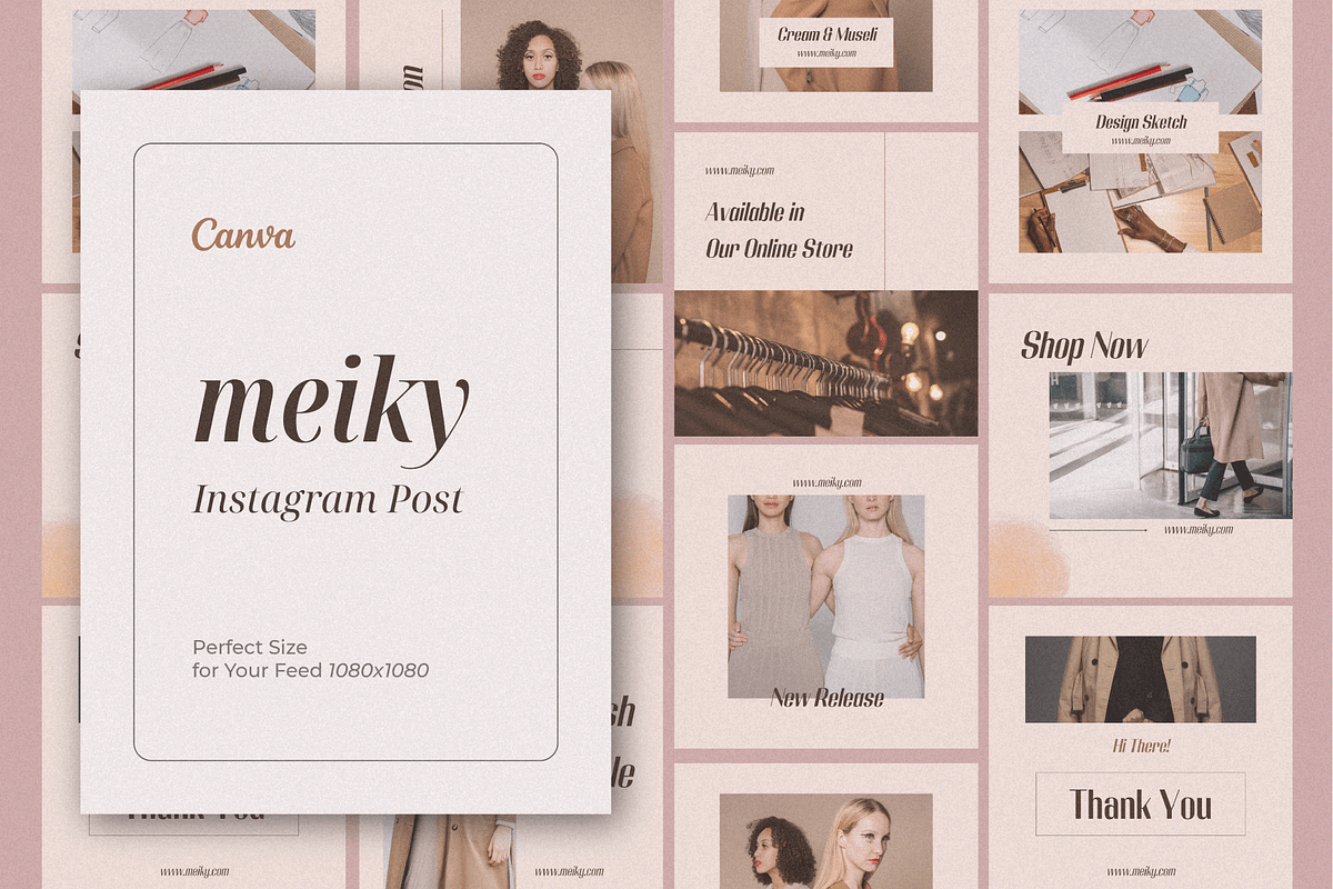 4 in 1 Bundle Instagram Post - Canva, a Social Media Template by Nusa Space (Photo 2 of 9)