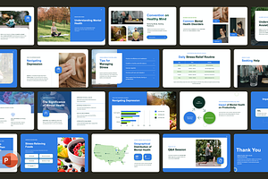 Mental Health Presentation, a Presentation Template by Hammad Arif
