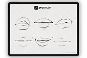 Face Stamp Brushes Procreate, a Brush Add-On by Procreate Market (Thumbnail 5 of 8)