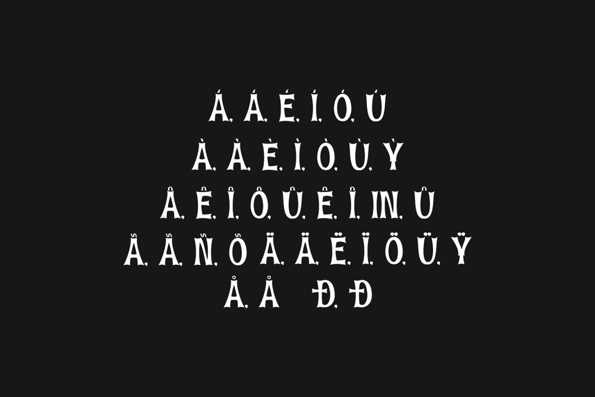 Tinokpa - Halloween Font, a Blackletter Font by QR Design Studio (Photo 7 of 11)